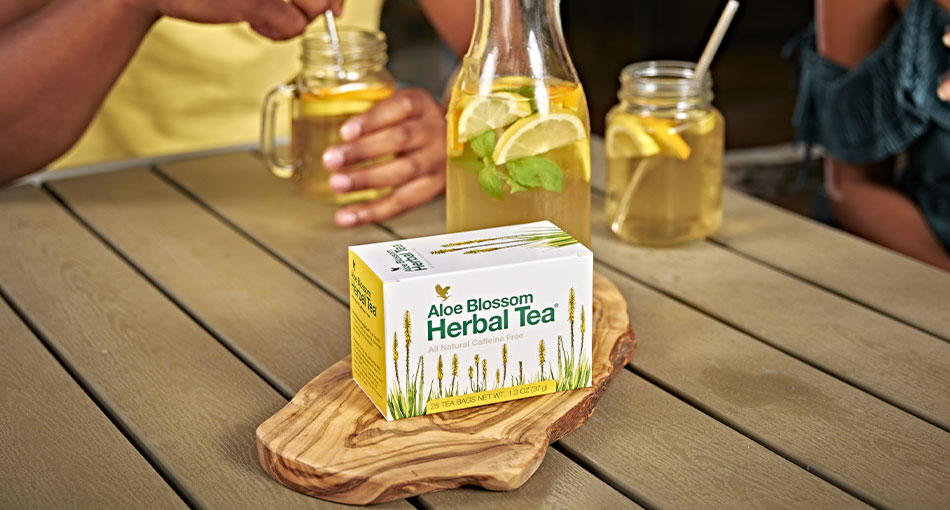 relax con aloe blossom herbal tea
